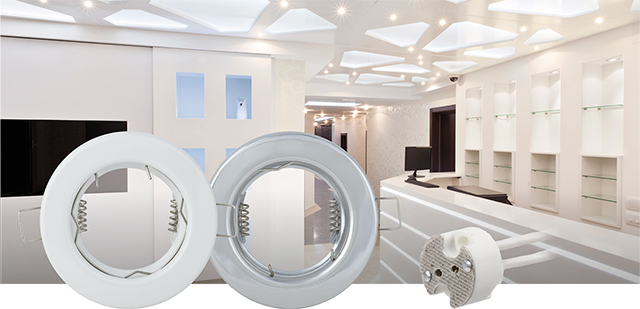 Встраиваемые светильники для ламп MR16 IEK® – легкий монтаж и безопасная эксплуатация