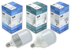 Новинки в ассортименте LED-ламп HP IEK®: до 100 Вт мощности