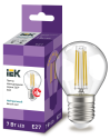 Лампа светодиодная G45 шар прозрачная 7Вт 230В 4000К E27 серия 360° IEK