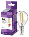 Лампа светодиодная G45 шар прозрачная 7Вт 230В 4000К E14 серия 360° IEK