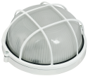 Светильник НПП1302 круг с решеткой 60Вт IP54 белый IEK