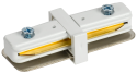 LIGHTING Соединитель прямой внутренний для однофазного шинопровода белый IEK