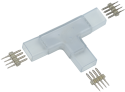 Коннектор Т-образный 5шт RGB 14мм (разъем-разъем-разъем) IEK